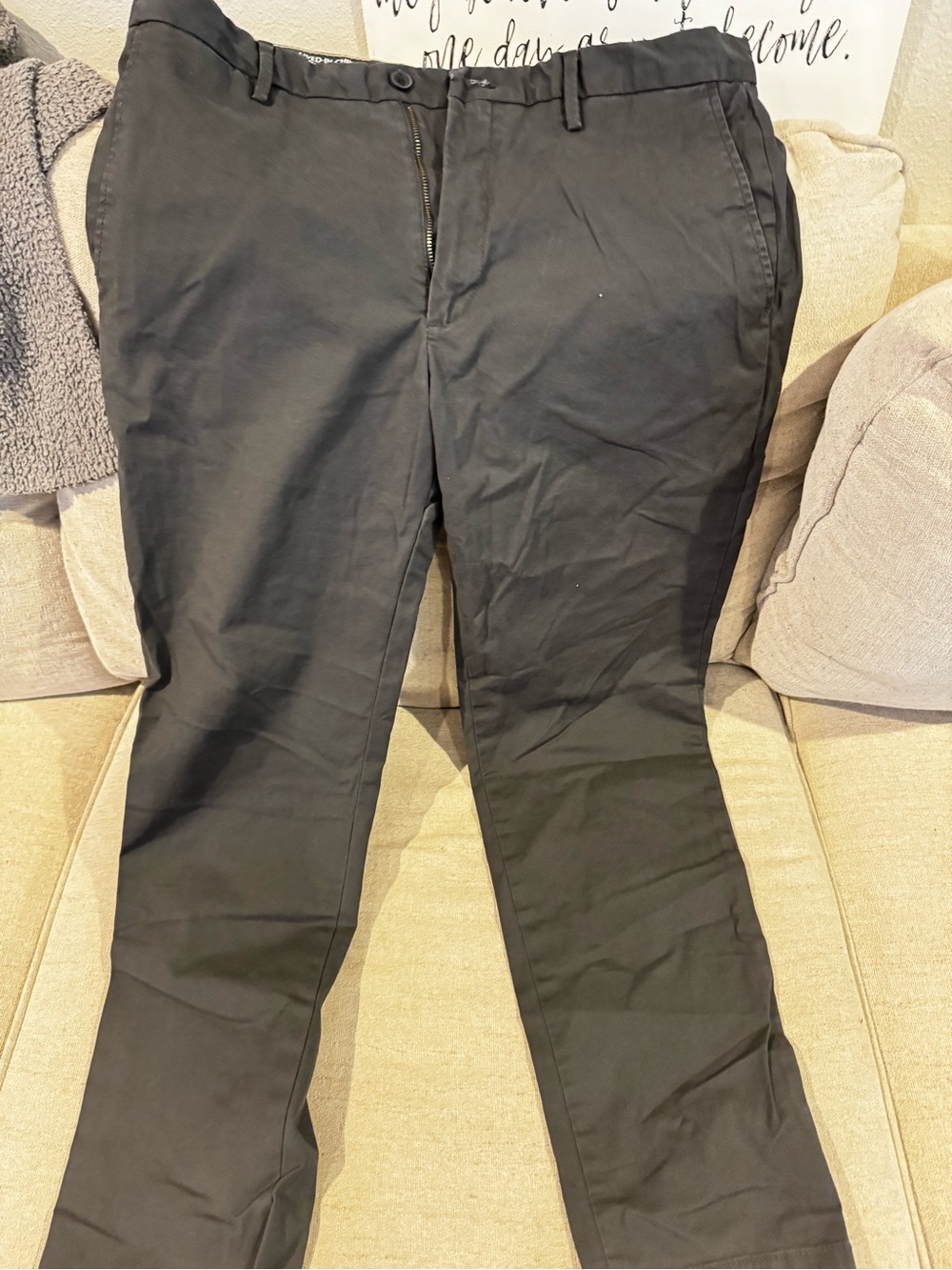 Banana Republic Black Slim Straight Chinos